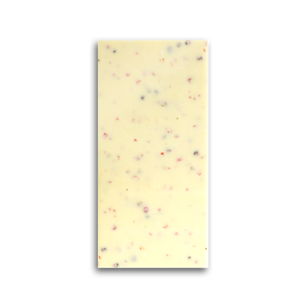 Floral Pink Peppercorn White Chocolate