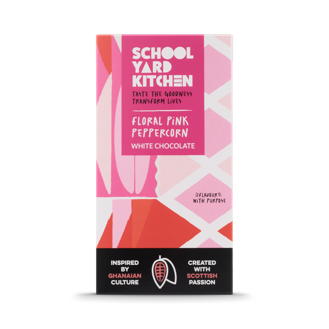 Floral Pink Peppercorn White Chocolate