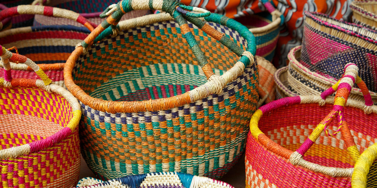 Bolga Baskets & Fans
